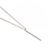MONACO - silver necklace 3x30mm